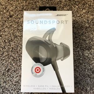 New Bose sound sport black wireless headphones